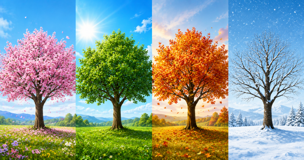 4 seasons explained for kids