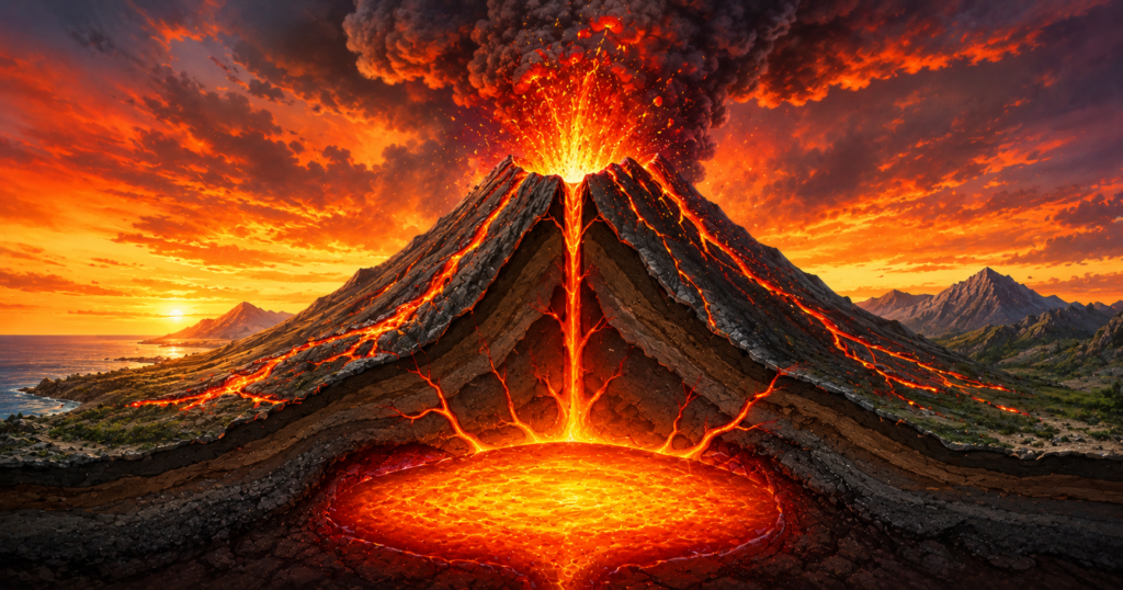 how do volcanoes work for kids