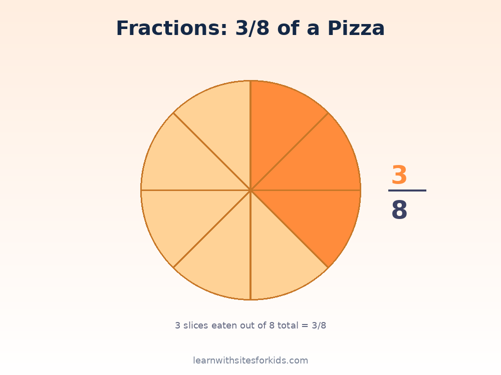 math fractions pizza